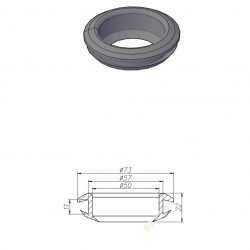 Gumitömítés - DN 50